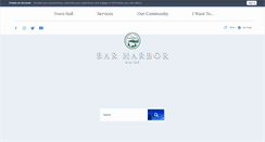 Desktop Screenshot of barharbormaine.gov
